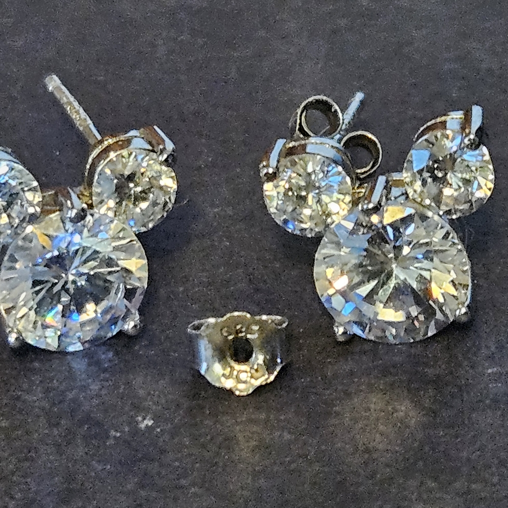 Disney 925 Sterling Silver MICKEY Earrings
